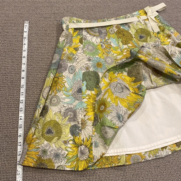 J Crew cotton lined sunflower skirt - Picture 4 of 4